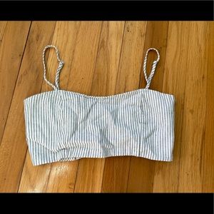 John galt stripped crop top